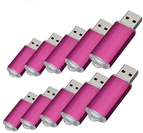 USB-Stick, 4 GB, USB 2.0, 4 GB, Rosa, 100 Stück