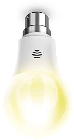 Hive Lights Dimmable B22 Bayonet Smart Bulb, Works with Amazon Alexa, 9 W, White, Energy Efficient, F