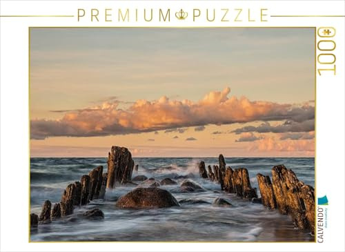 CALVENDO Puzzle Buhnen an der Ostseeküste | 1000 Teile Lege-Größe 64 x 48 cm Foto-Puzzle für glückliche Stunden
