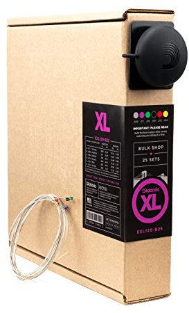 D'Addario Electric Guitar Strings, XL Nickel, EXL120-B25, Super Light Gauge 09-42, 6-String Set, Pack of 25