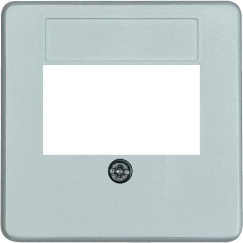 Globe Warehouse PERA Zentralplatte für 1 und 3-Fach-TAE-Steckdose, 50 x 50 mm, s
