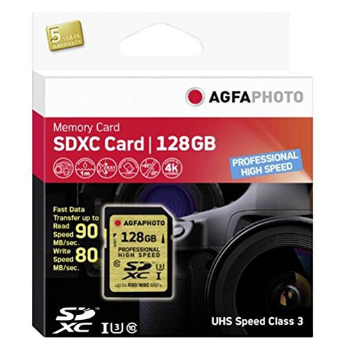 AgfaPhoto SDXC Karte UHS I 128 GB Professional highu3 90/80