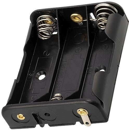 Aerzetix - Porte-Piles 3xAA LR6 - Boîtier pour 3 Piles ou Accus Fiche Prise Chassis Bec - C3431
