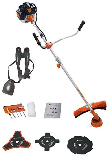 2-in-1 Motorsense, Freischneider, Rasentrimmer 52 cm³, Leistung 3.0 PS, schneidedraht 2.4mm + 3 Stahlklingen.