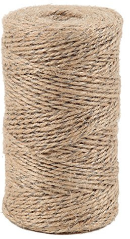 La Cordeline CJN23N Spago vite rinforzato con filo d'acciaio iuta naturale/metallo 10 cm