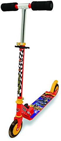 Smoby 750311 - Cars Roller mit Bremse, klappbar