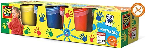 SES Vingerverf in Basis kleuren 4x150 ml (00305)