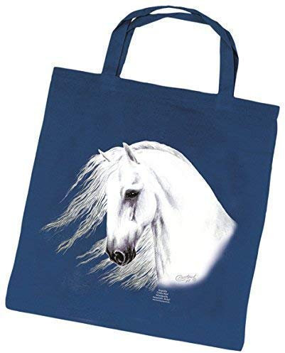 Fan-O-Menal ©Kollektion Bötzel Tasche - Pferde-Motiv - Iberer - 08870 - Baumwolltasche Stofftasche