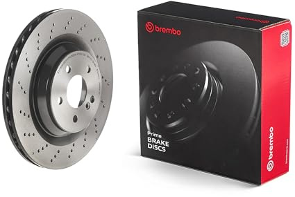 Brembo 09.B842.41 UV Coated vented drilled Rear Brake Rotor MERCEDES-BENZ OE# A2304230912