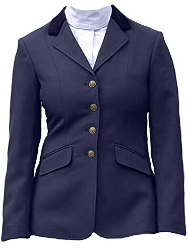 Shires Aston Ladies Show Jacket - Navy Blue