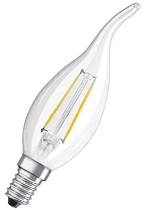 OSRAM Lamps LED Star Classic BA Lampe, in Kerzenform mit E14-Sockel, nicht dimmbar, Ersetzt 25 Watt, Filamentstil Klar, Warmweiß - 2700 Kelvin, 1er-Pack, 4052899936423