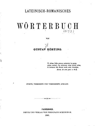 Lateinisch-romanisches Wörterbuch