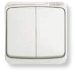 Niessen arco - Tecla interruptor doble serie arco blanco alpino