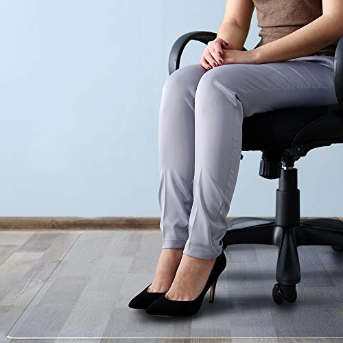 Floortex FCM121525ER Bodenschutzmatte / Bürostuhlunterlage megamat, 115 x 150 cm, aus Original-Floortex-Polycarbonat, transparent, rechteckig, für harte Böden und alle Teppiche