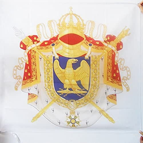 AZ FLAG - Drapeau Armes Napoléon Premier Empire 1804-1815 - 90x90 cm - Drapeau Empire Français 100% Polyester Avec Fourreau et Cordelette - Pavillon 80 g