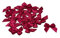 20 Stück Satinschleifen 2,5x3cm (weinrot/bordeaux 193) // Deko Schleifen für Hochzeit Taufe Kommunion Applikation Streudeko einfarbig