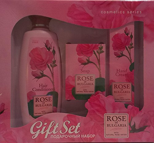 BioFresh Geschenk – Pakete Rose of Bulgaria: HAIR CONDITIONER 330 ml, Handcreme 75ml und rosa Seife 100gr.