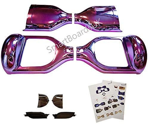 6.5 Hoverboard Plastic Chrome e Design Shell's - Swegway Shell 6.5 pollici Frame 2 Wheel Smart Balance Scooter in plastica (CROMO VIOLA)
