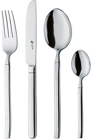 Paul Wirths BALI Besteck Set 12 Personen | pur und ausdrucksstark | stilvolle Designlinie | hochwertiges Essbesteck aus poliertem 18/10 Edelstahl | spülmaschinenfest | Besteckset 68-teilig