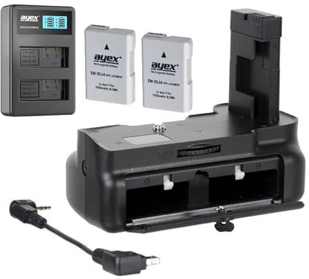 Vertical Battery Grip for Nikon D5100 D5200 D5300 with Snap-On P-