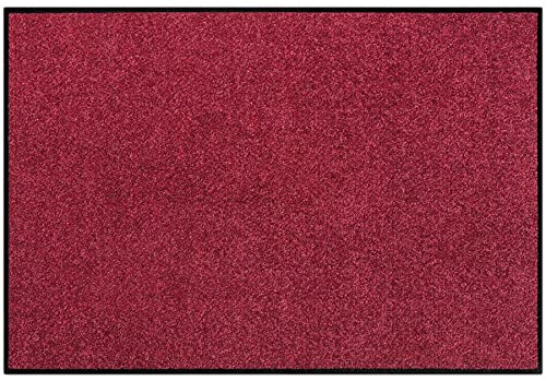Salonloewe Fußmatte waschbar Weinrot 40x60 cm Wohnmatte Schuhparkplatz Eingang einfarbig