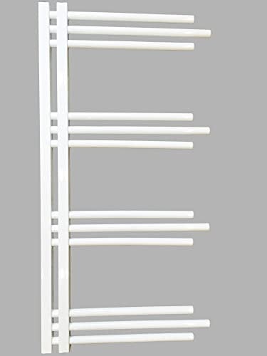 Designbadheizkörper NERISSA 1000 x 500 mm. Handtuchtrockner Handtuchwärmer Badheizkörper Weiß/Chrom (Höhe: 1000 mm. Breite: 500 mm. Weiß)