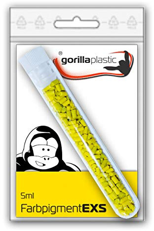 Gorilla Plastic Pigment gelb uktraconzentriert EXS – sauber, permanent und wiederverwendbar