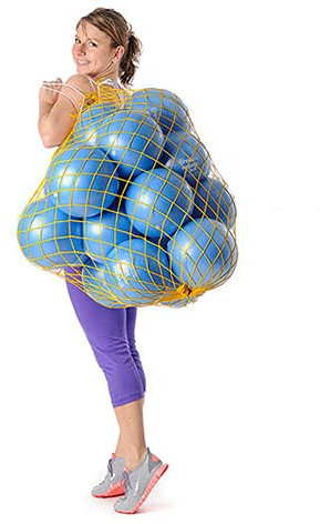 Togu Redondo Gymnastikball, - Blau 16er Set inkl. Ballnetz