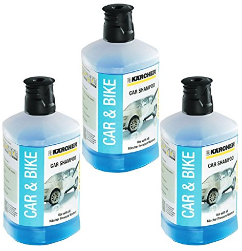 Karcher Car Foam Shampoo Cleaner 3in1 Pressure Washer Detergent K2 K4 K5 K7 1 Litre x 3