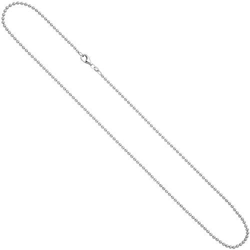 Jobo Damen Kugel-Kette aus 925 Sterling Silber 1,2 mm 38 cm