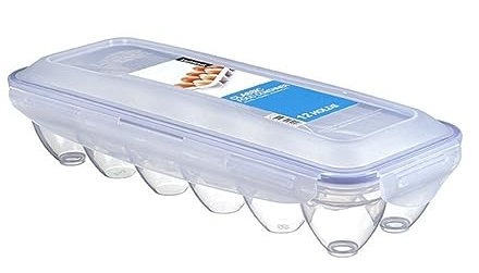 Lock & Lock 3 x Eier Spender, für 12 Eier, Transparent, Polypropylen, Rechteckig