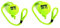 Karlie Tennisball mit Wurfseil, Hundespielzeug, Gummi/Beflockt, Gelb, 17x6x6 cm