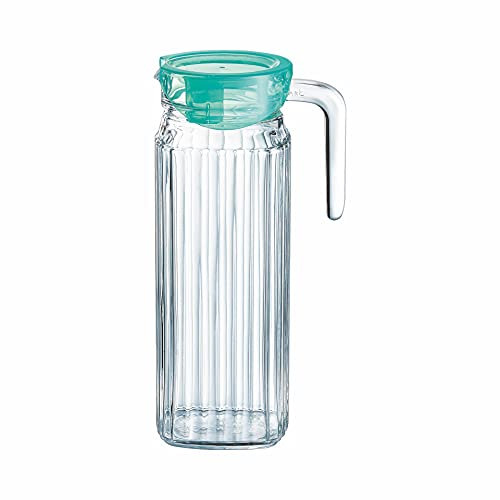 Luminarc AG4378 Keep`n`Jug fridge Glass jug with plastic green lid 1L, 1 Piece