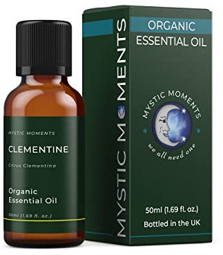 Mystic Moments | Organic Clementine Essential Oil | 50ml | Citrus clementina gives a bright fresh citrus aroma for diffusers, oil blends and fragrance formulations.
