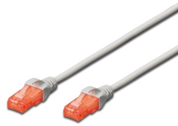 Ewent Netzwerk Kabel Patch Cat 6 U/UTP, AWG 24/7, 2 x RJ45 7 M grau