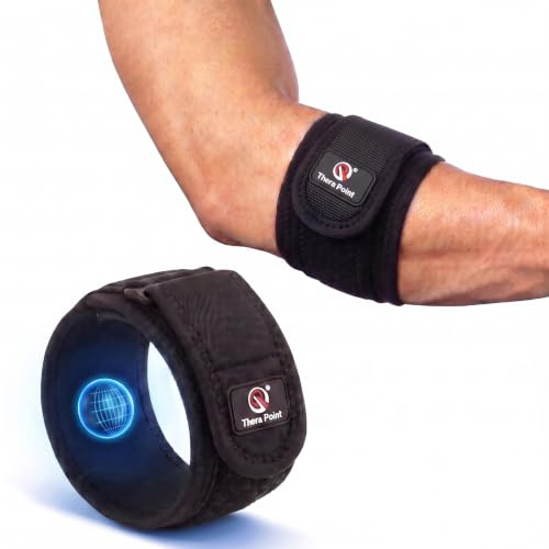 Thera Point Tennis Elbow Brace or Golfers Elbow Support Strap - Small/Medium by Thera Point