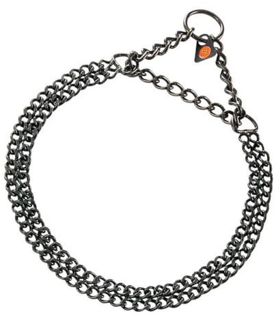 Herm Sprenger DO-HALSKETTE INOX SCHWARZ 45 cm