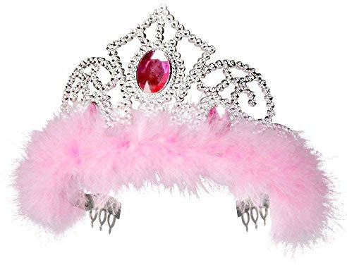 Boland 44076 - Tiara Jasmin, Krone, Diadem, Prinzessin, Fee, Kunststoff, glänzend, Karneval, Fasching, Mottoparty, Theater, Verkleidung