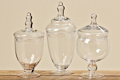 BOLTZE Vorratsdose Vorratsglas Bonboniere Glas mit Deckel Pokal Vase Stückpreis