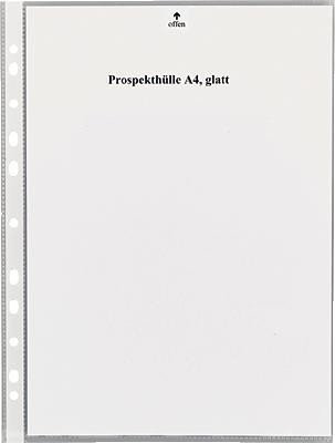 5 Star 809634 Prospekthüllen DIN A4, glasklar oben 60my PP Inh.100