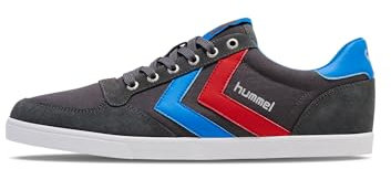 HUMMEL SLIMMER STADIL LOW, CASTLEROCK/RIBBONRED/BRIL BLUE, 47