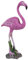 Out of the blue Polyresin-Flamingo Zubehör, Plastik, Rosa, 15 x 6.5 x 32.5 cm