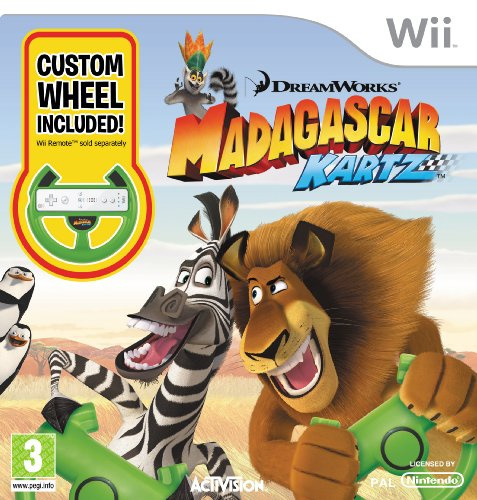 Madagascar: Kartz - Wheel Bundle (Wii) - Wii Remote Not Included