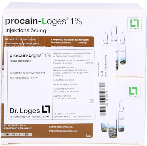 Procain-loges 1% Injektionslösung Ampullen 100X2 ml