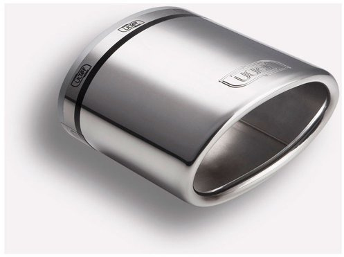 Ulter Sport NX28 Sportauspuff aus Edelstahl, 120 x 80 x L 120, 50-70 mm, Oval | Montage 50-65mm - Edelstahl