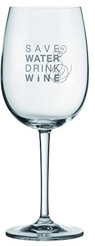 Räder Vino Rotweinglas Save water drink wine