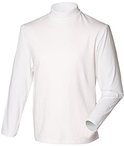 Henbury – Dolcevita Long Sleeve Sweatshirt – Men's, Bianco, L