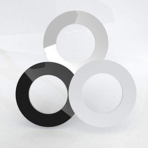 Focus Plastics ROUND DOWNLIGHT/SPOTLIGHT SURROUND/BEZEL (65mm hole x 110mm hole, White)