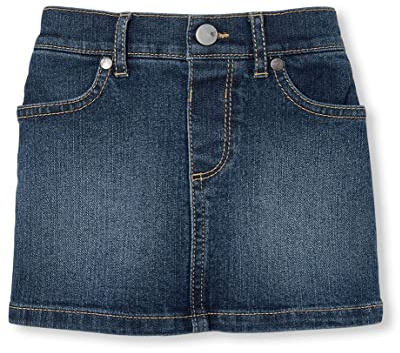 The Children's Place baby girls 3504 Denim Skort Skirt, China Blue, 2T US