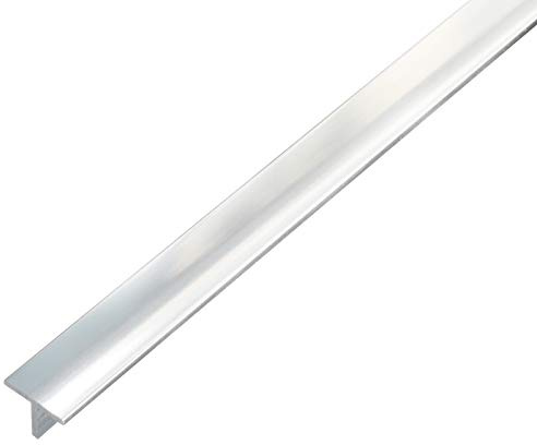 Alberts 488444 T-Profil | Aluminium, chromdesign | 1000 x 15 x 15 mm